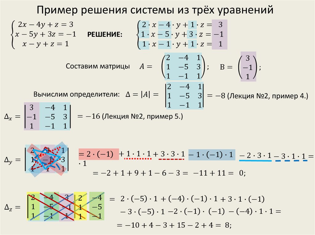 Решение системы уравнений по схеме халецкого