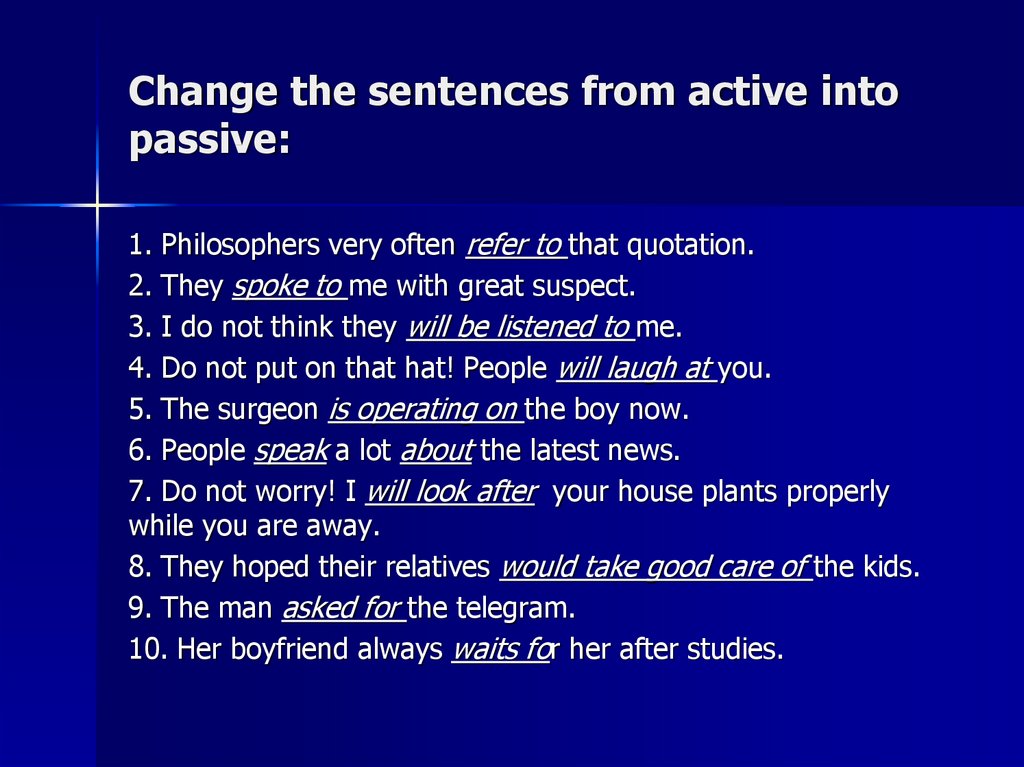 Passive Voice 