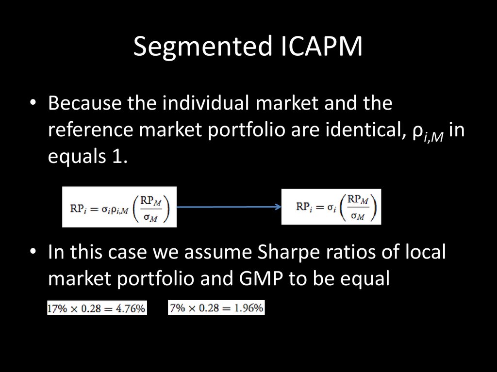 Adjustments to ICAPM