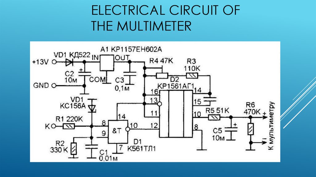 Multimeter. Electrical Circuit Of The Multimeter - Online Presentation