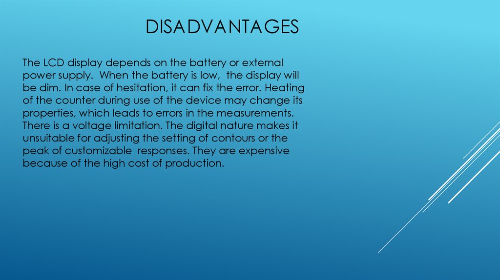 disadvantages