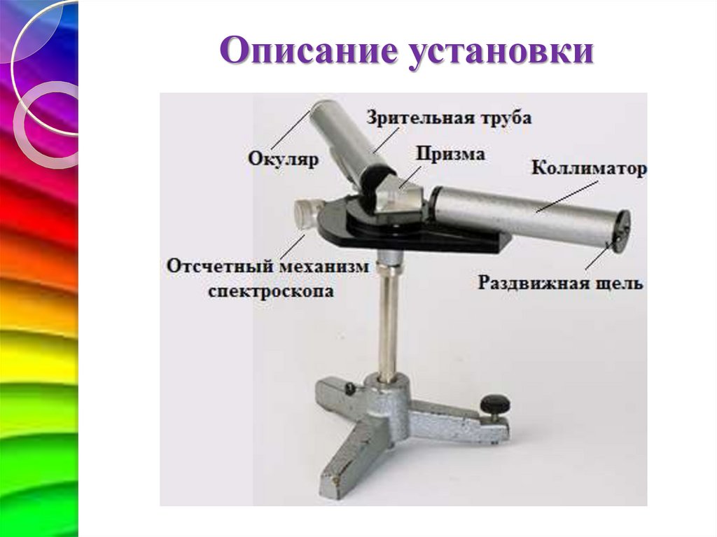 Принцип действия спектроскопа. Прибор двухтрубный спектроскоп. Строение двухтрубного спектроскопа. Самодельный спектрометр. Спектральные приборы спектроскоп.