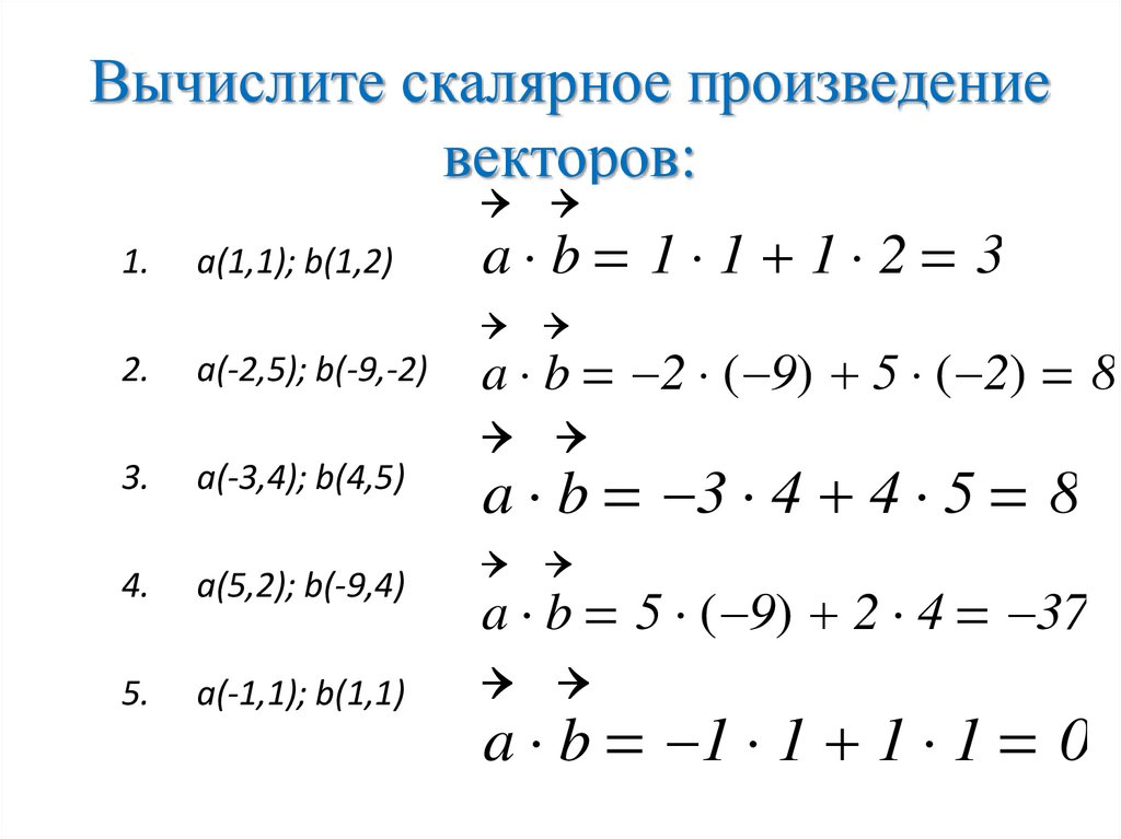 Геометрия скалярное произведение векторов. Скалярное произведение векторов 11 класс формулы.