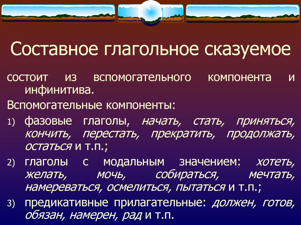 Составное глагольное сказуемое представлено в предложении