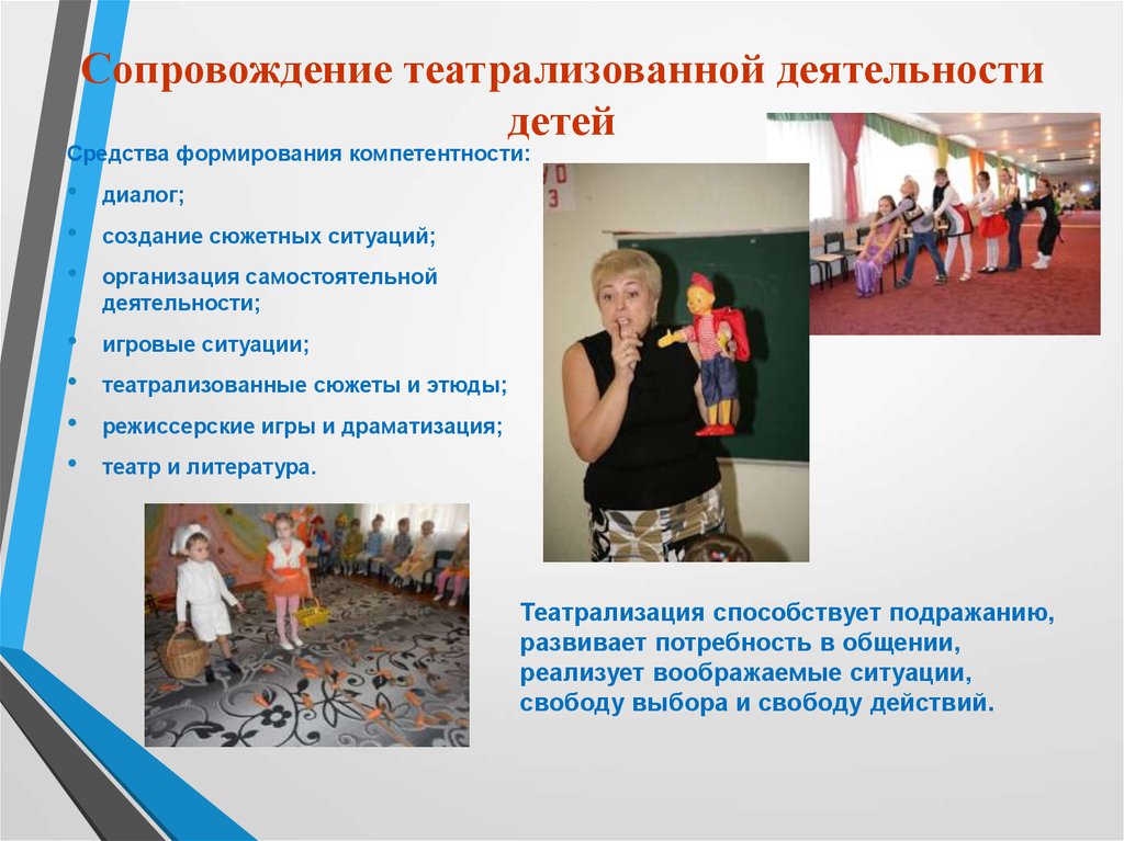 Сопровождение театрализованной деятельности детей