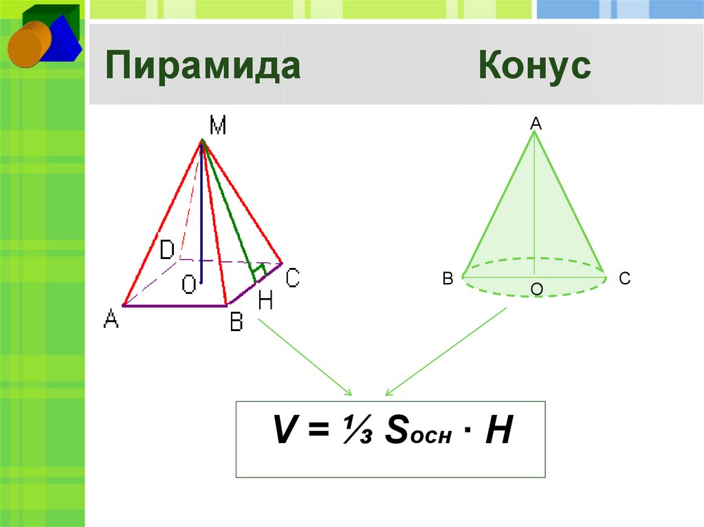 2 объем пирамиды