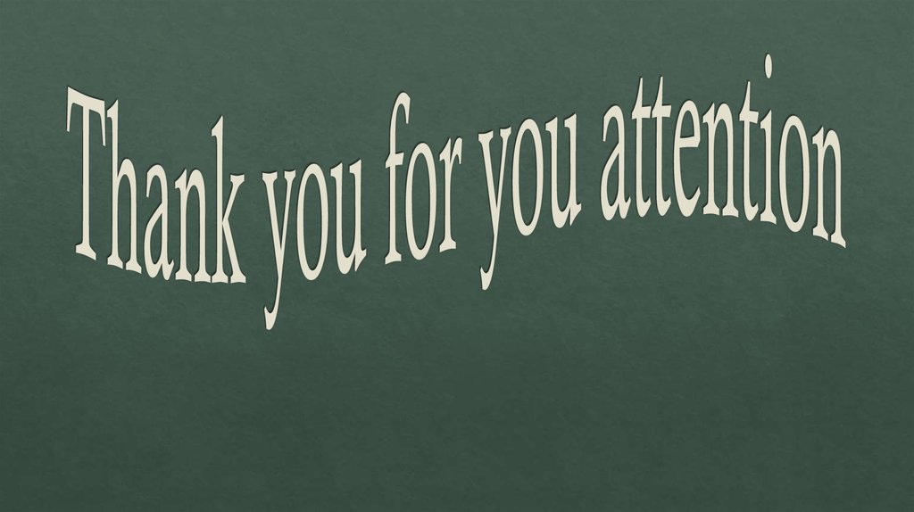 Thank you for you attention