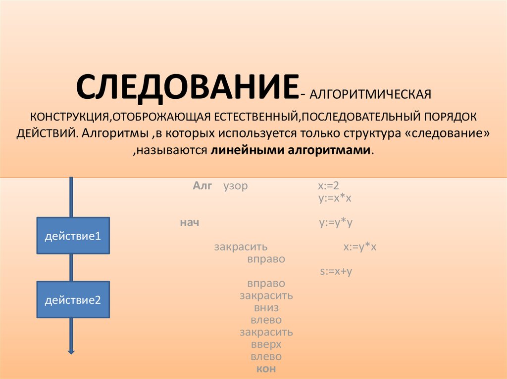 Какие основные алгоритмические конструкции использованы в представленном рисунке