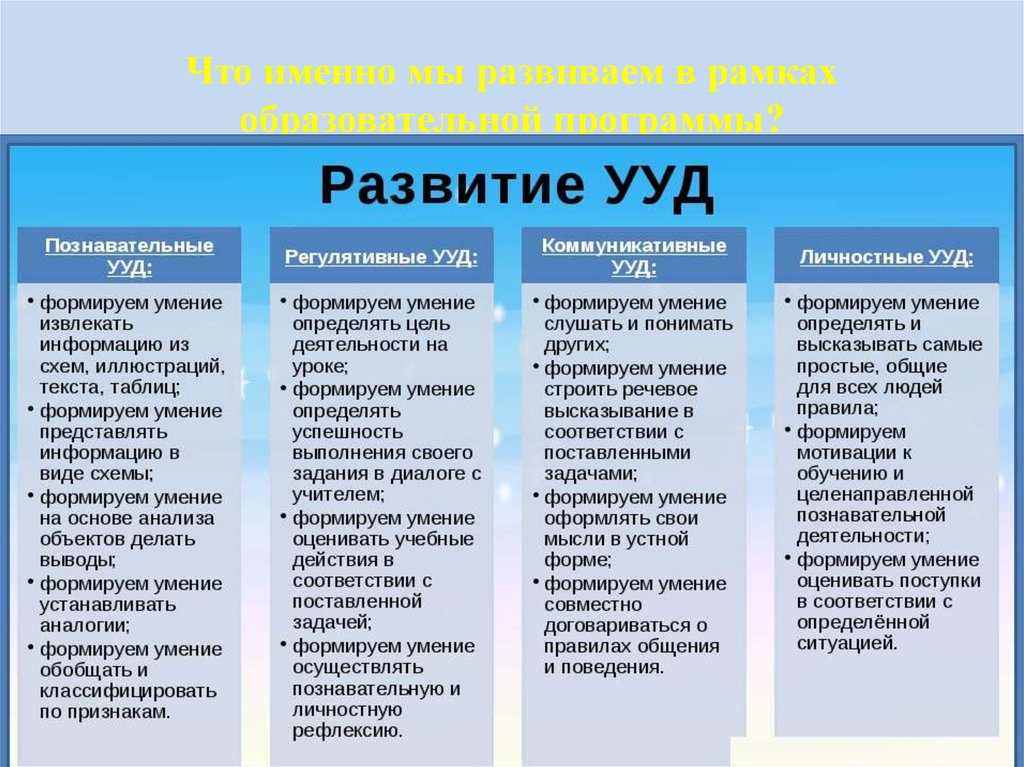 Образовательная программа позволяет сформировать у ребенка целостную картину мира и широкий кругозор