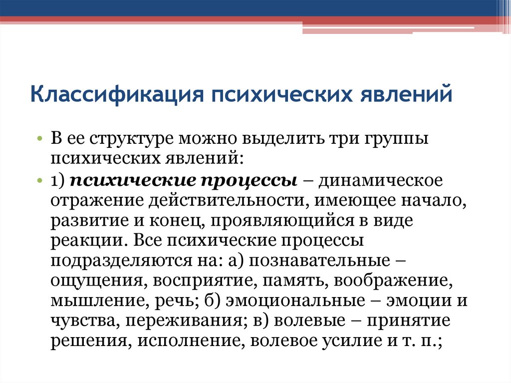 Все психические явления необходимо рассматривать в динамическом плане