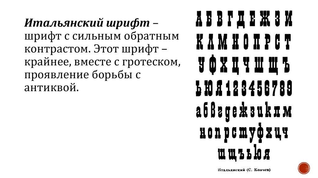 Рекомендуемые шрифты для презентаций