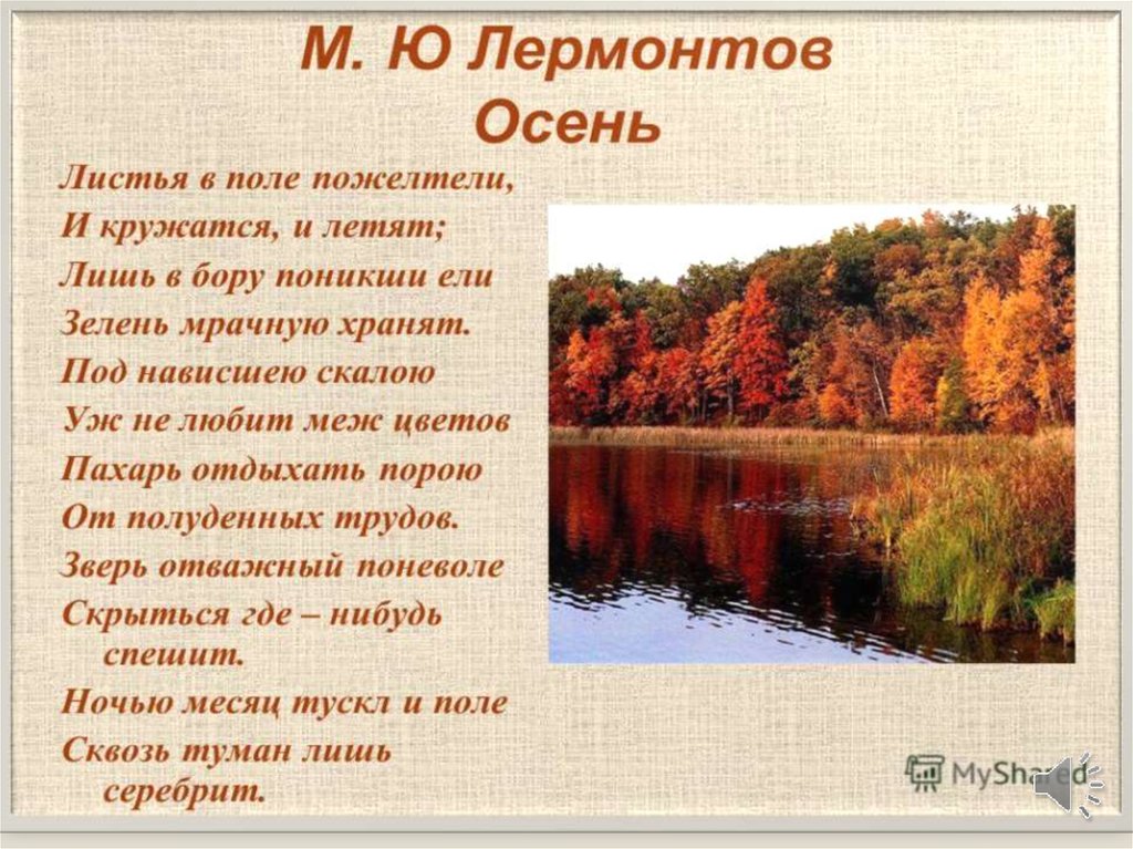 Поэзия родной природы план 8 класс