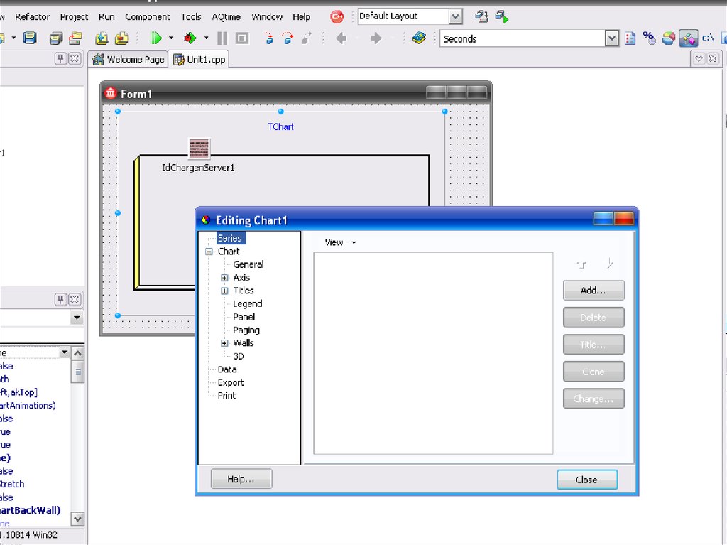 Rad Studio c++ Builder. Embarcadero c++ Builder. Borland c++ Builder. TCHART C++ Builder.