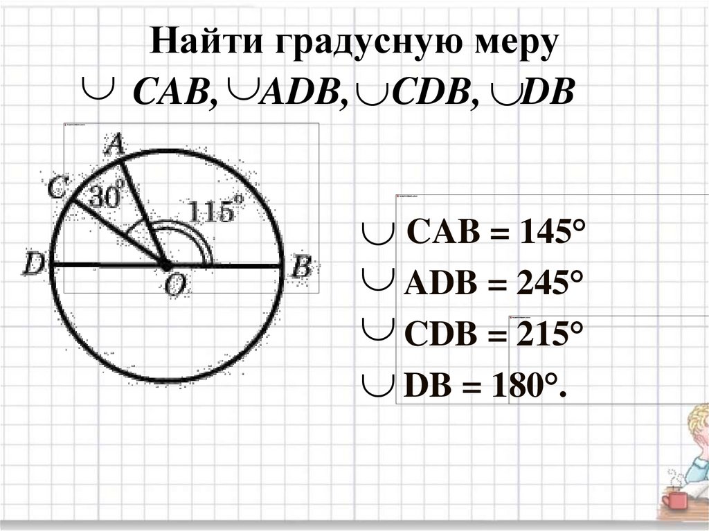 Презентация градусная мера дуги окружности