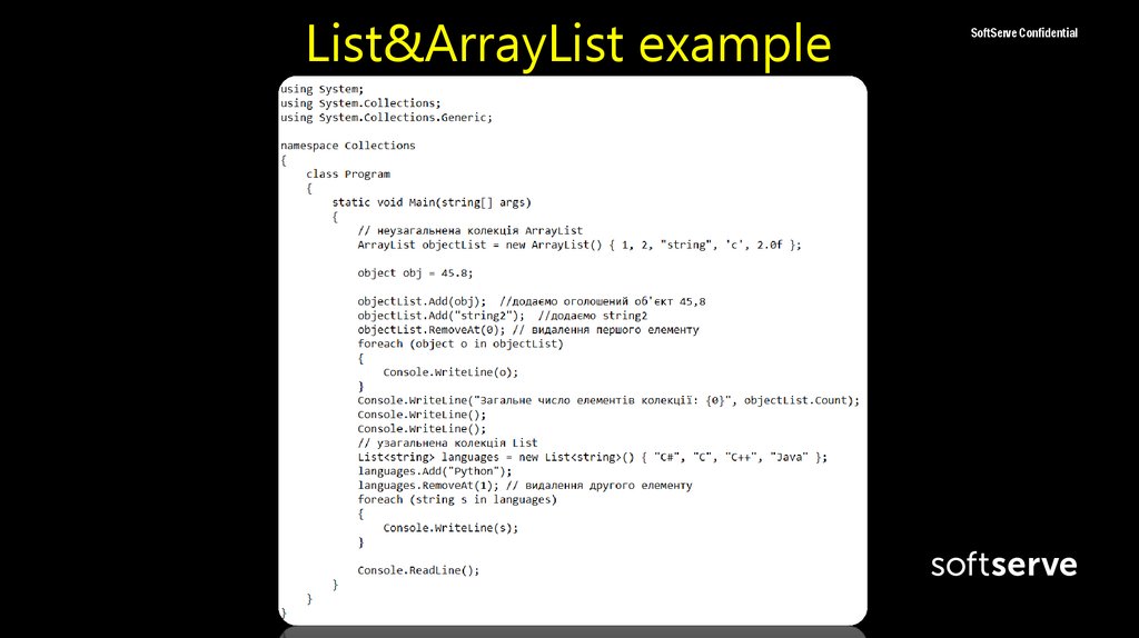 List&ArrayList example