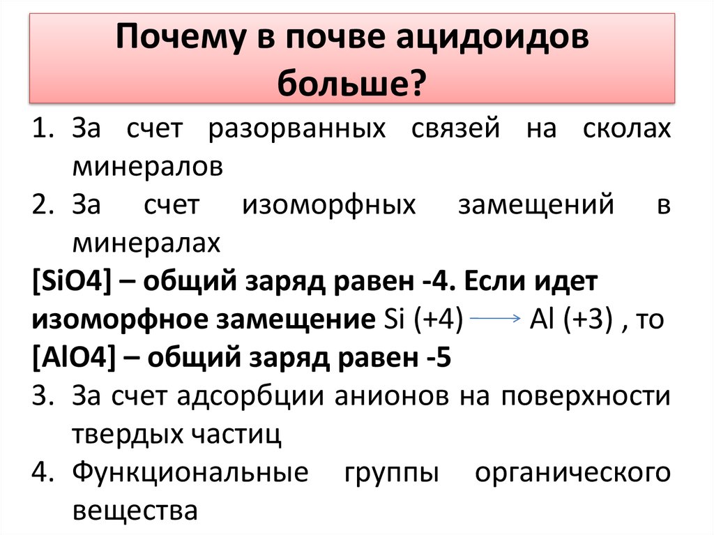 Поглотительная способность почвы презентация