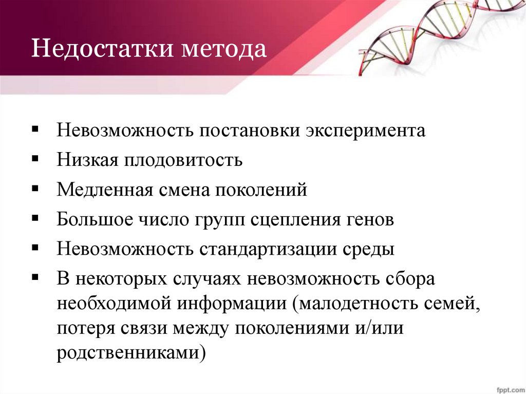 Метод минус. Недостатки генеалогического метода. Генеалогический метод минусы. Клинико-генеалогический метод недостатки. Генеалогический метод исследования плюсы и минусы.