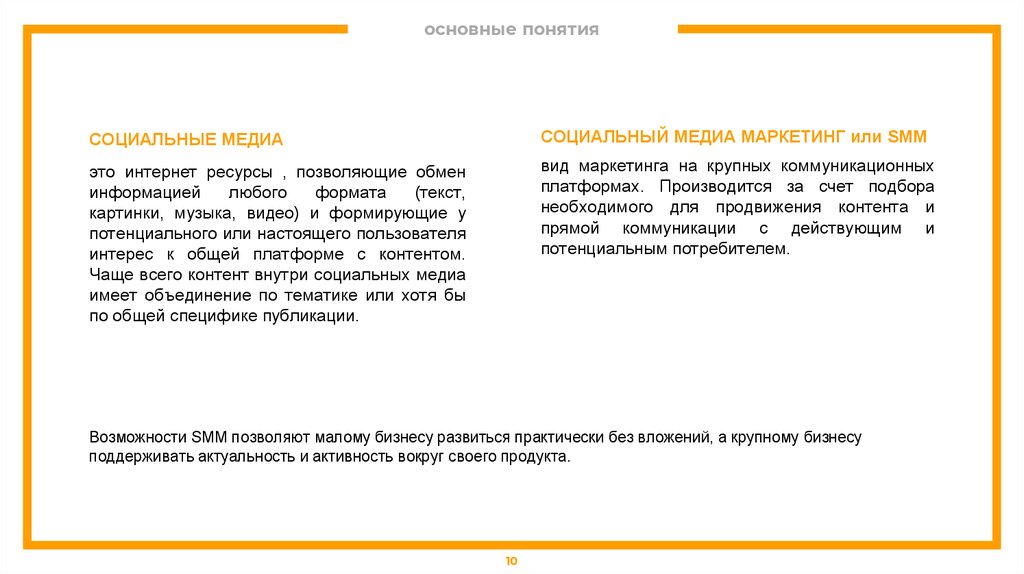 основные понятия