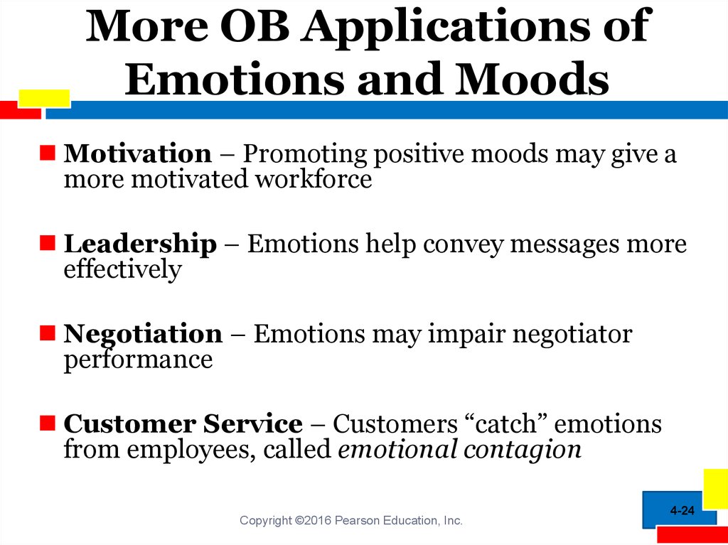 More OB Applications of Emotions and Moods