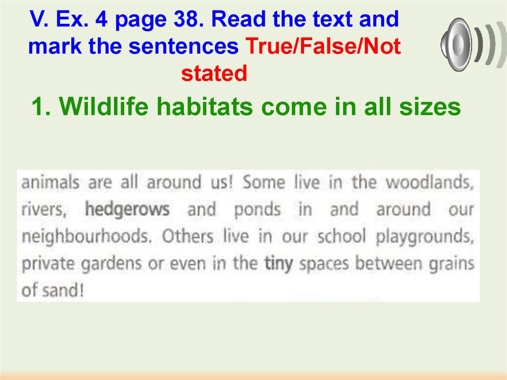 1. Wildlife habitats come in all sizes