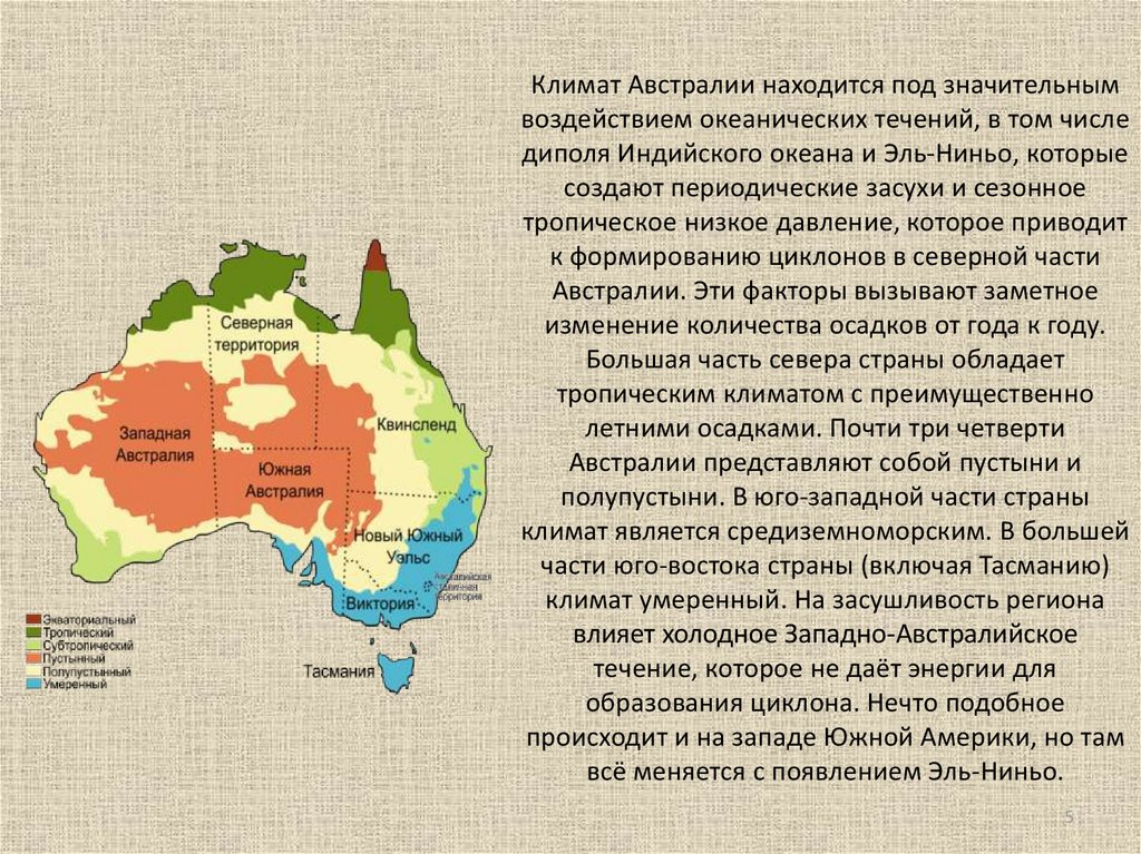 Климат австралии презентация