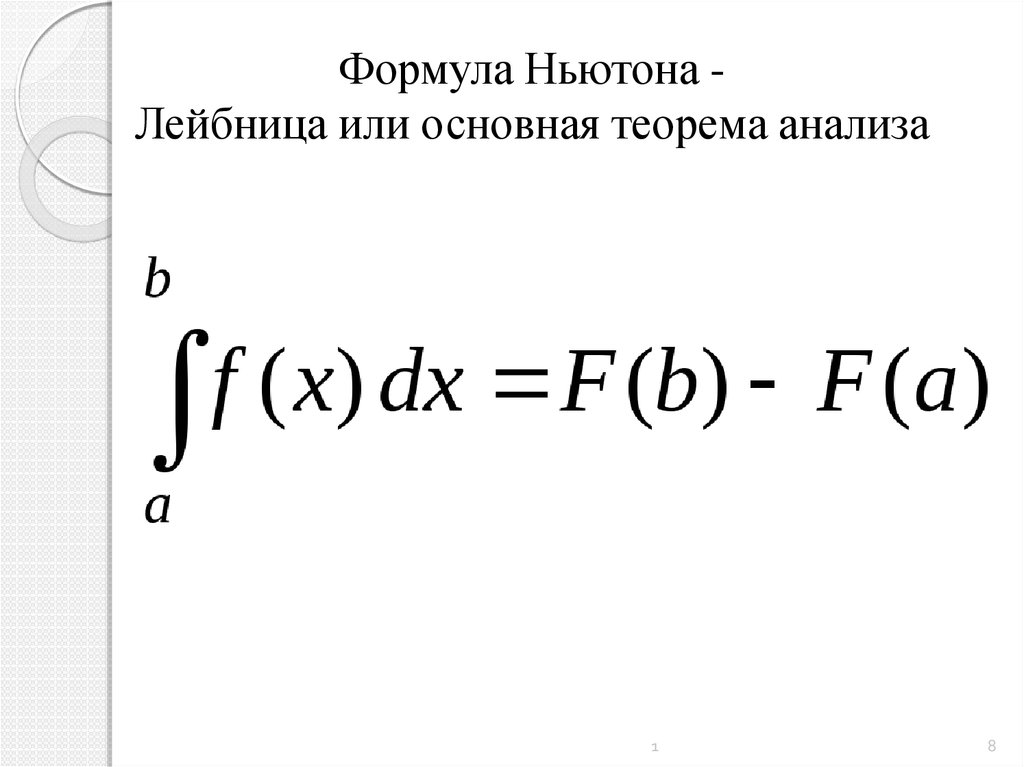 Теорем математического анализа. Теорема Ньютона Лейбница формула. Теорема Ньютона - Лейбница. Формула Ньютона-Лейбница для определенного интеграла доказательство. Формула ньютона0лейбница.