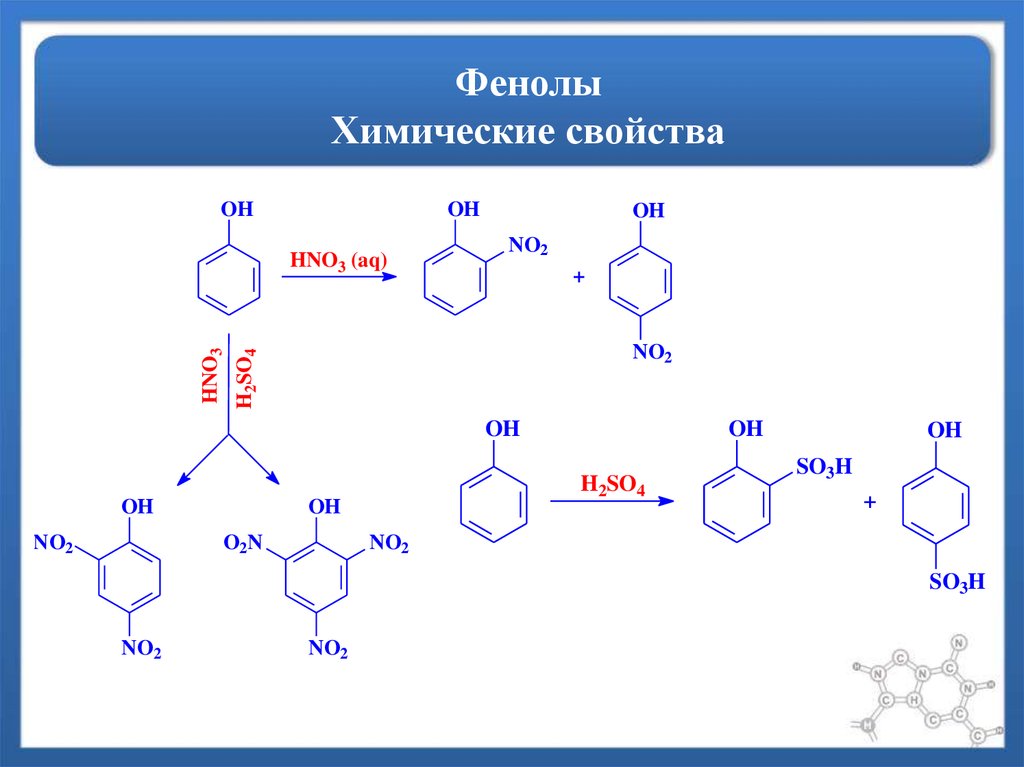 Фенол строение химические свойства. Химические свойства фенола.