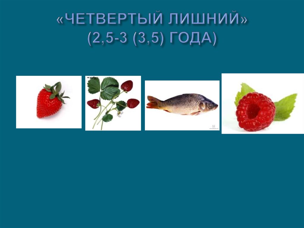 «ЧЕТВЕРТЫЙ ЛИШНИЙ» (2,5-3 (3,5) ГОДА)