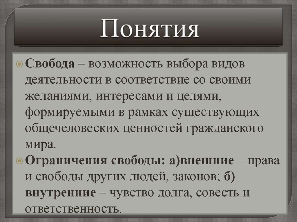 Смысл человеческого бытия свобода ответственность необходимость презентация