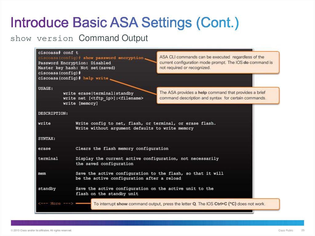 Introduce Basic ASA Settings (Cont.)