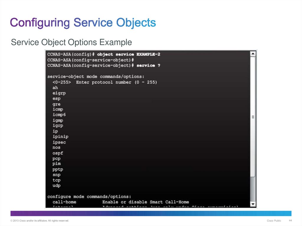 Configuring Service Objects