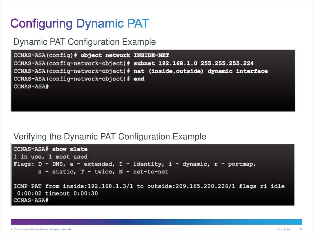Configuring Dynamic PAT