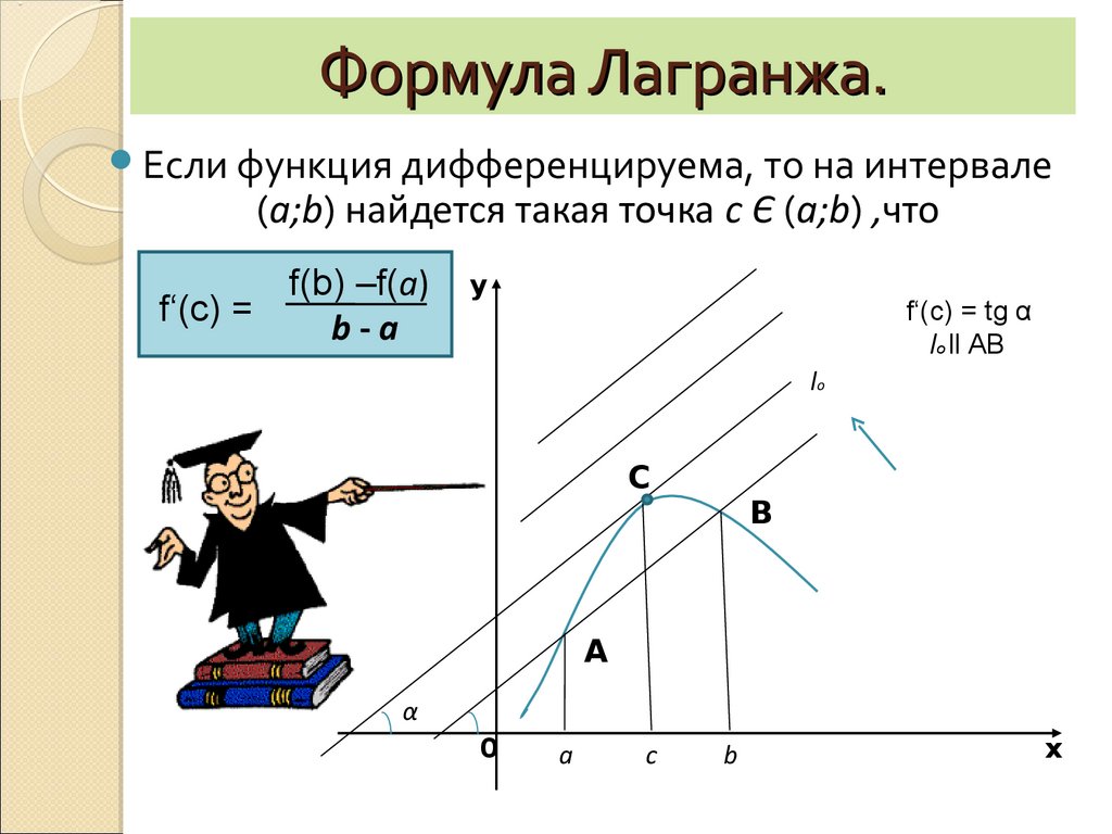 Конечное приращение. Формула Лагранжа для функции. Функция ллангранджа формула. Формула конечных приращений Лагранжа. Запишите формулу Лагранжа.