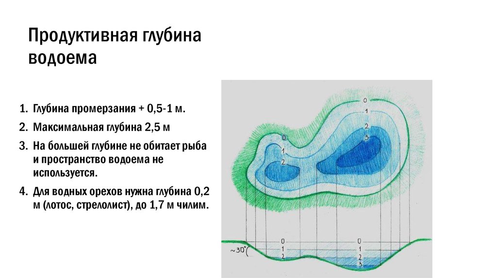 Глубина водоемов