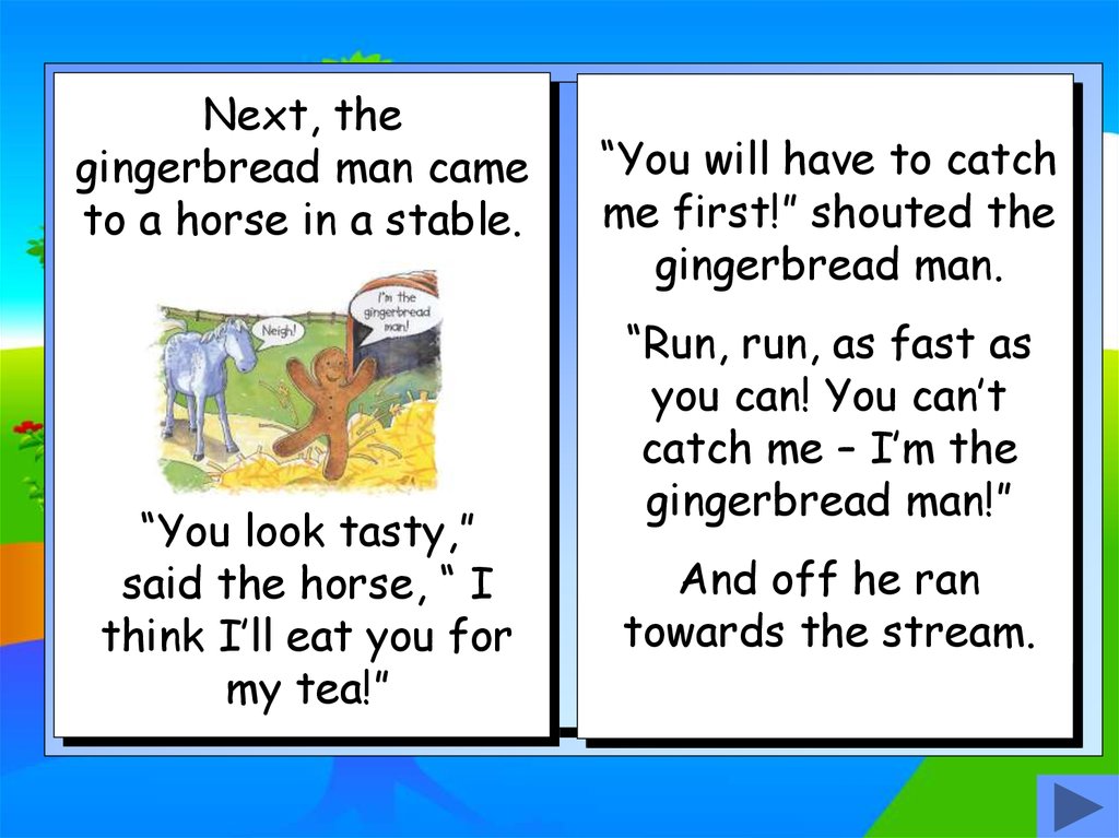 The Gingerbread Man Online Presentation