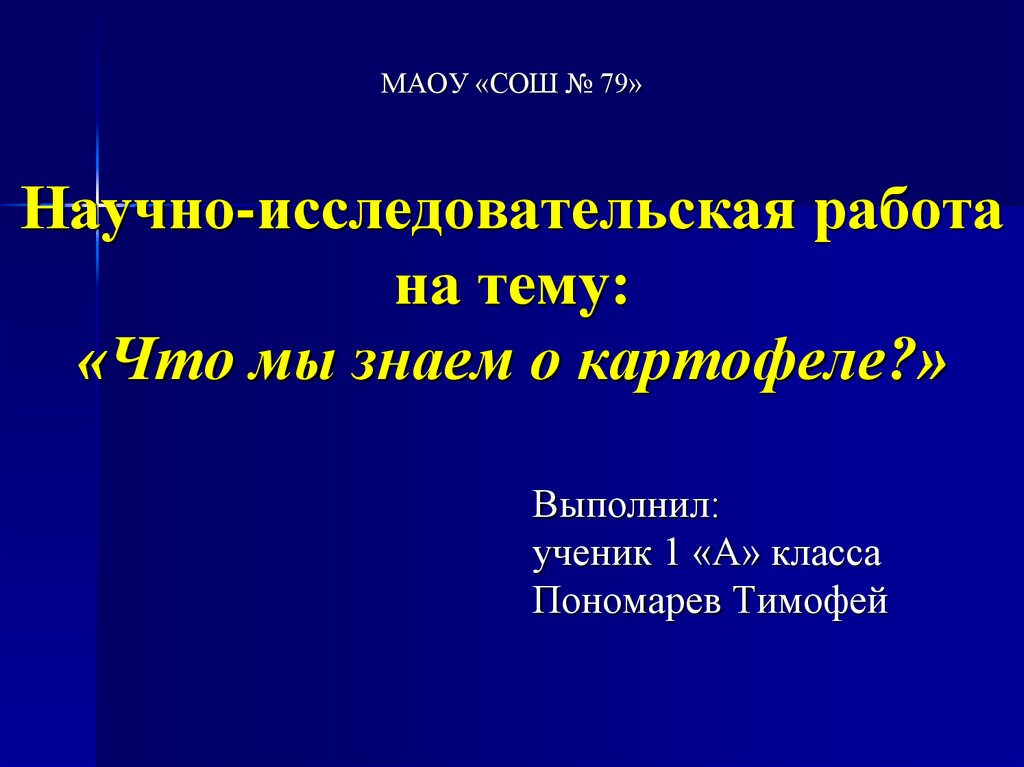 Исследовательская работа что мы знаем о компьютерной мыши