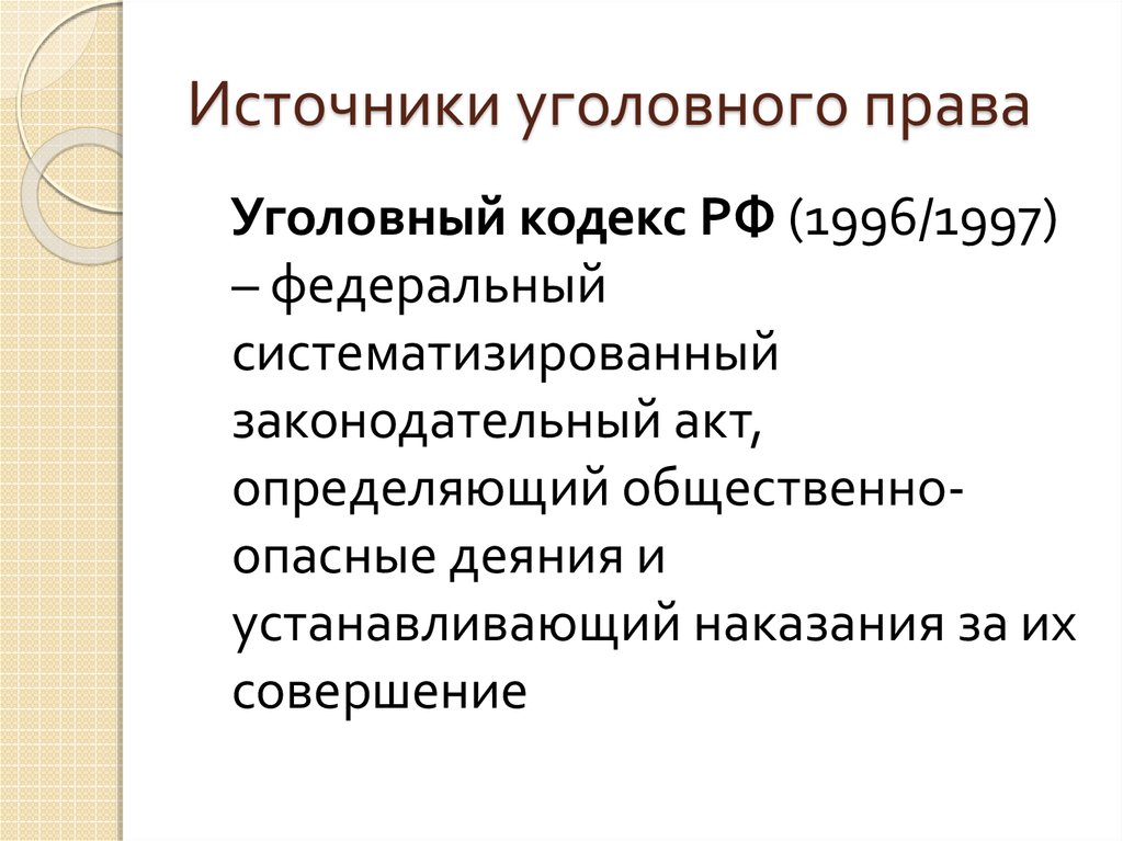 Источники уголовного права презентация