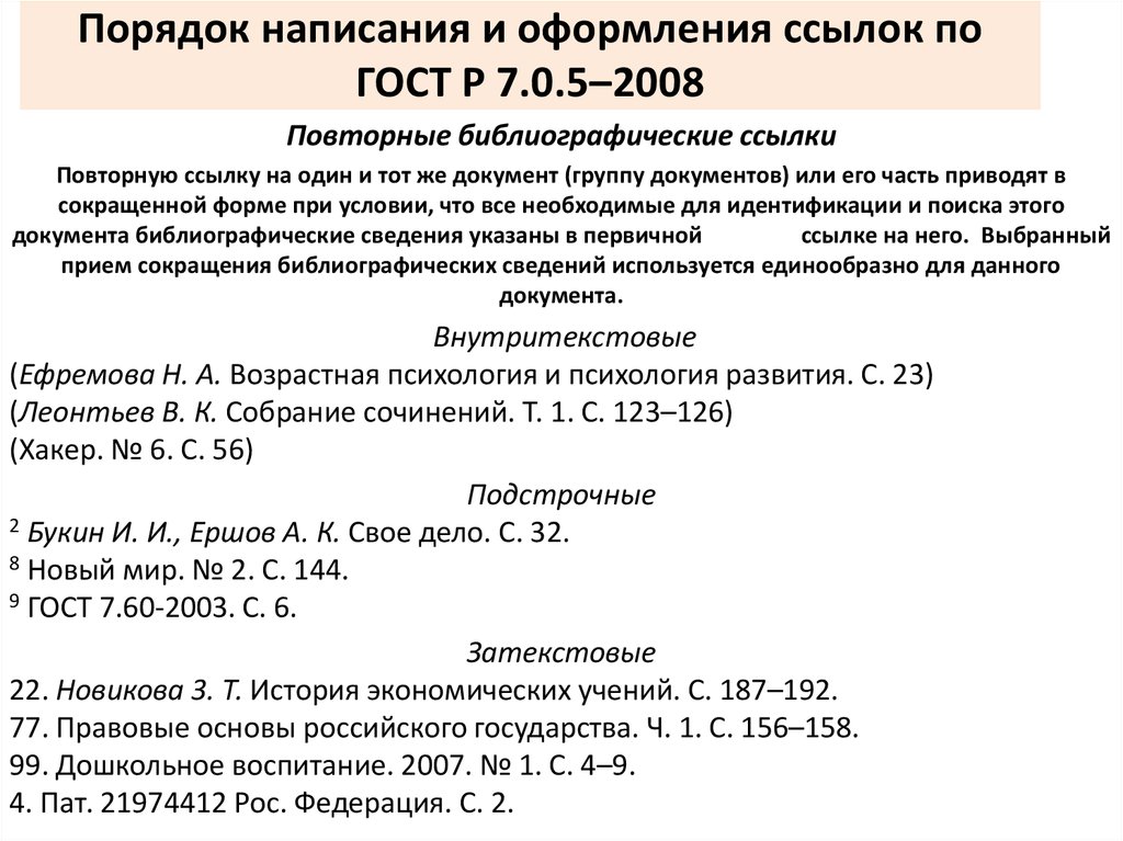 Оформление литературы ссылки на сайт