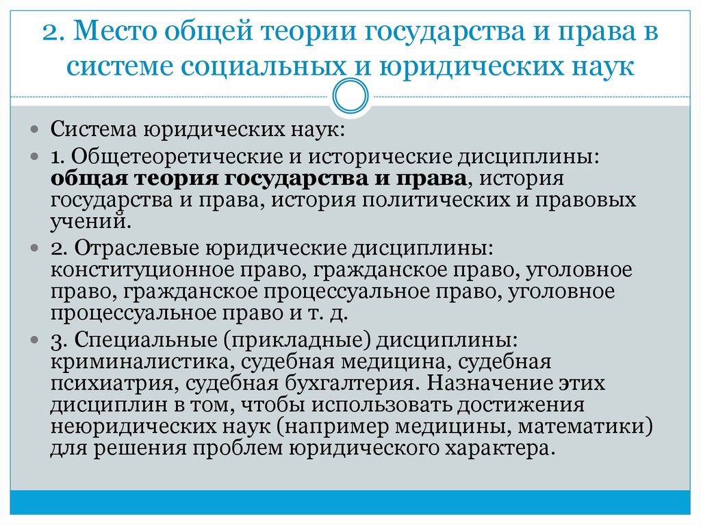 Место криминологии в системе юридических наук схема