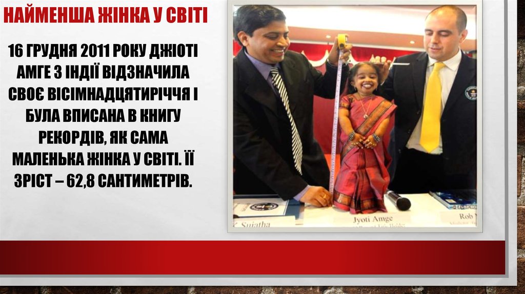 Найменша жінка у світі