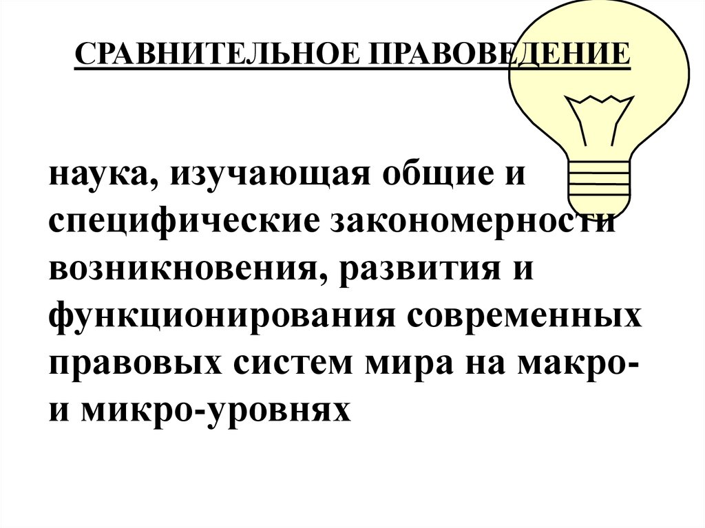 Сравнительное правоведение презентация