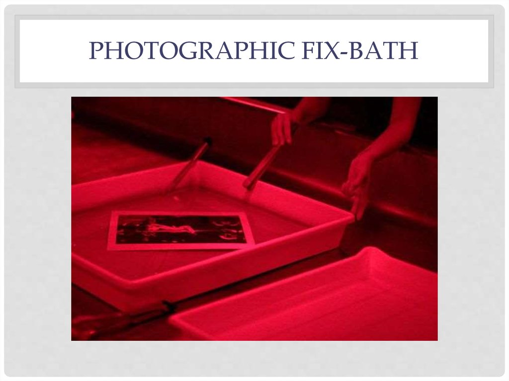 photographic fix-bath