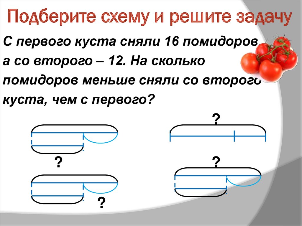 Подбери схему к задаче