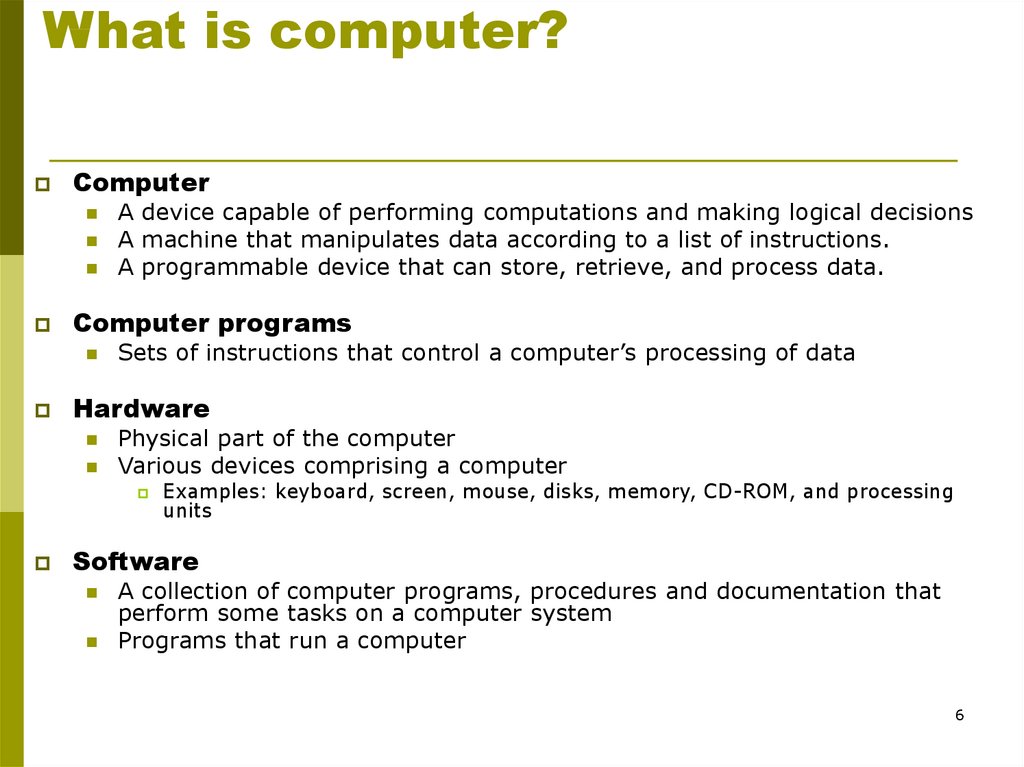 What is computer?
