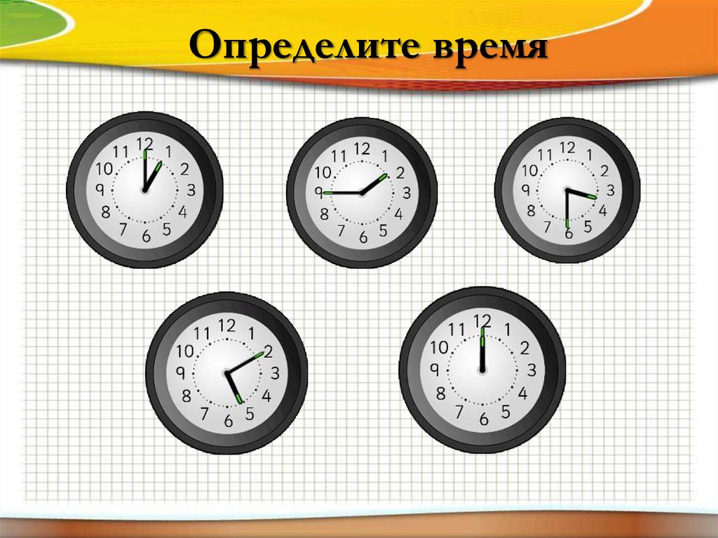 Определение времени по часам 4 класс презентация