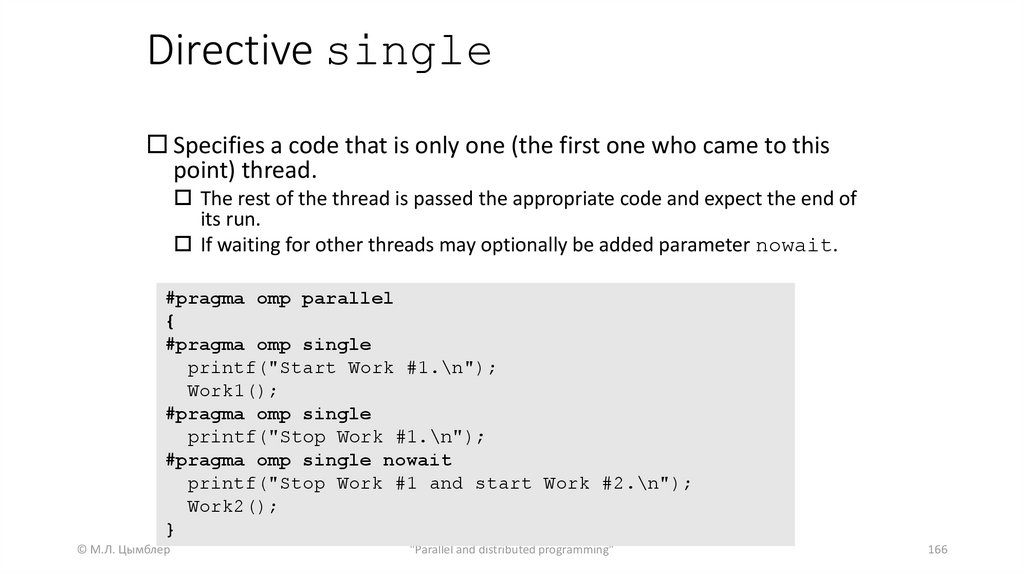 Directive single