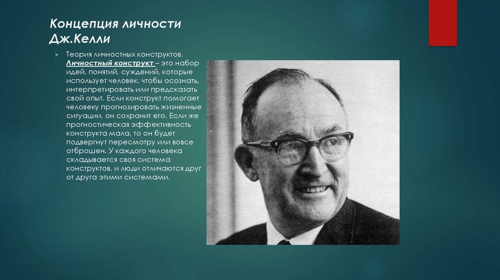 Теория дж. Теория личности конструкторов Келли. 30. Личность в когнитивной психологии Дж. Келли.. Джордж Келли когнитивная теория личности. Понятие личностного конструкта в теории Дж Келли.