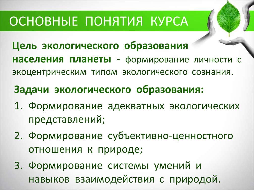 Формирование экологического сознания молодежи презентация