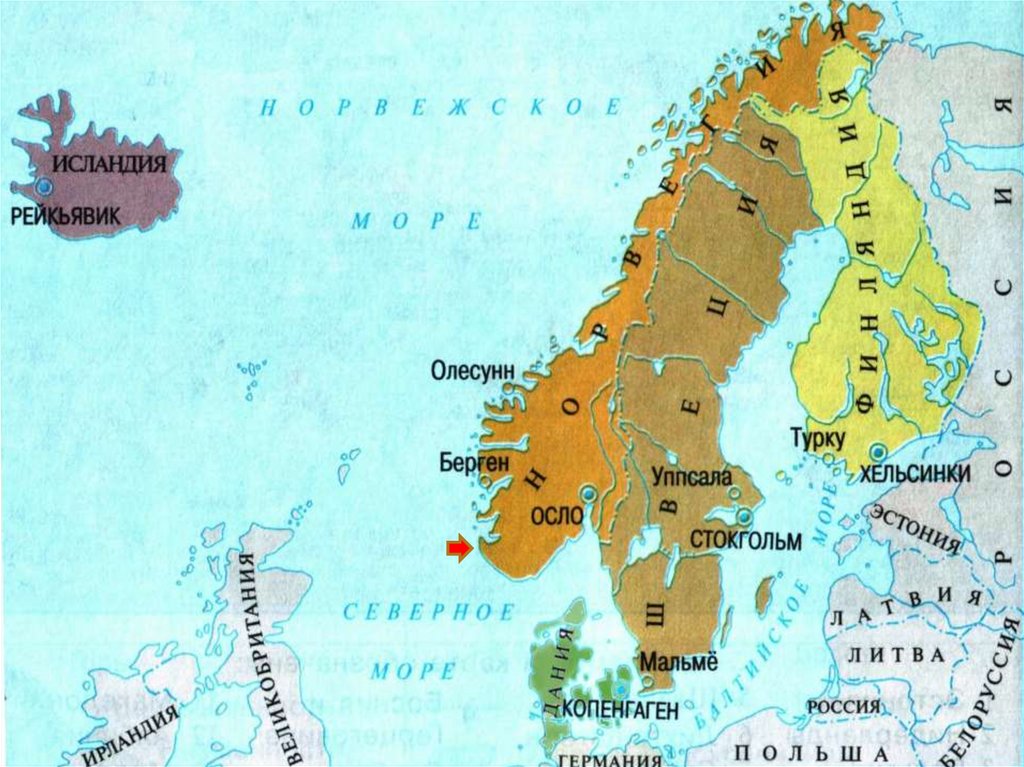 Какие страны находятся на скандинавском полуострове. Швеция Норвегия Финляндия полуостров. Скандинавский полуостров карта политическая карта. Политическая карта скандинавского полуострова.