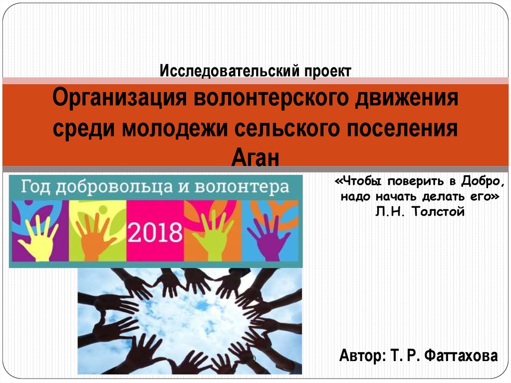 Волонтерство в молодежной среде презентация